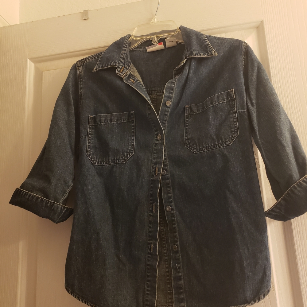 Jean Company Denim Button-Down Shirt